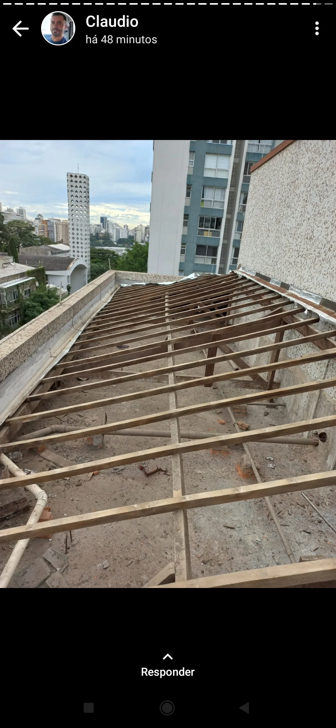 Antes da obra de telhado — sequência 10